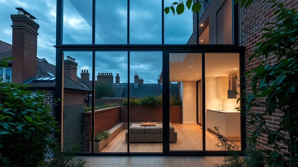 Glass Extension Walls Carshalton